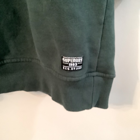 SUPERDRY Harper Hooded Sweat Dress Applique Logo Street Wear - Picture 6 of 6